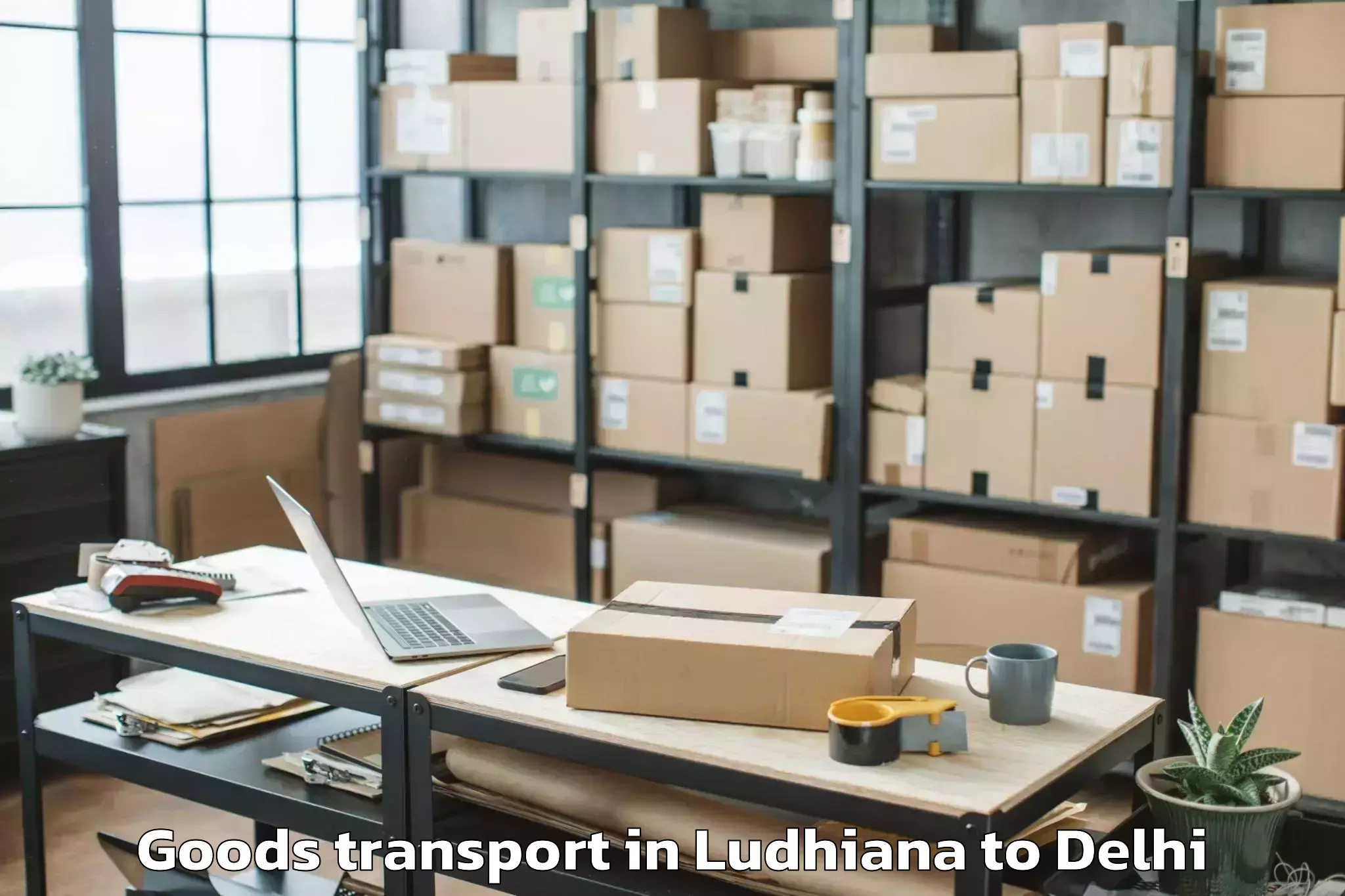 Book Your Ludhiana to D Mall Rohini Goods Transport Today